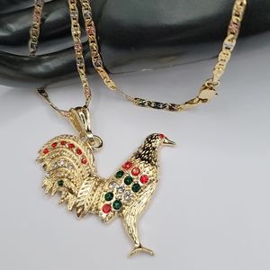 Rooster Chain Gold Plated 3-colors 18k
